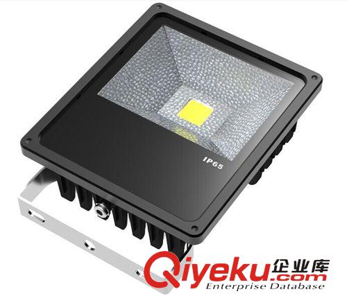 LED投光燈 LED 超高亮工程專用投光燈 集成大功率新款射燈帶反光罩黑色外殼原始圖片3