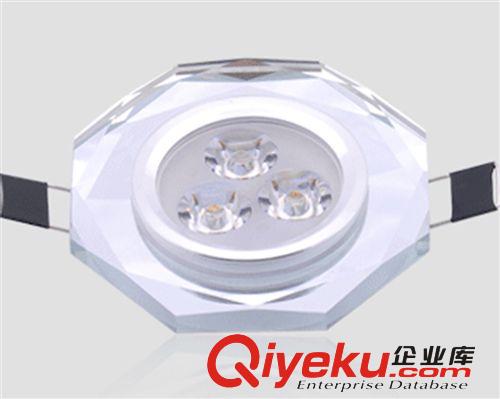 LED天花燈 水晶led射燈 3w一體化天花燈 LED水晶天花燈 全套天花燈廠家直銷原始圖片3