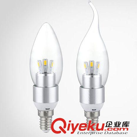 畅销宝贝 长期供应  尖泡节能三叉蜡烛灯LED3W E14蜡烛灯水晶灯光源