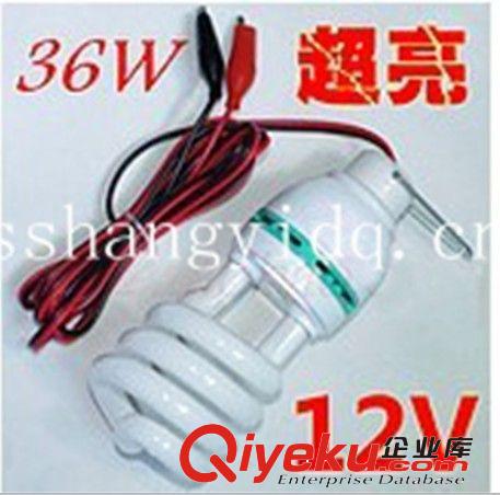 12V直流節(jié)能燈帶線帶鱷魚(yú)夾 12V球泡節(jié)能燈 古鎮(zhèn)廠家直銷三基色節(jié)能燈 DC AC 12V 30W 36W 出口中半螺節(jié)能燈原始圖片2
