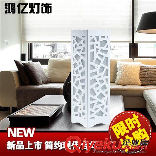 臺燈 鴻億家居 宜家簡約臺燈 客廳臥室床頭燈小夜燈 創意雕花裝飾臺燈