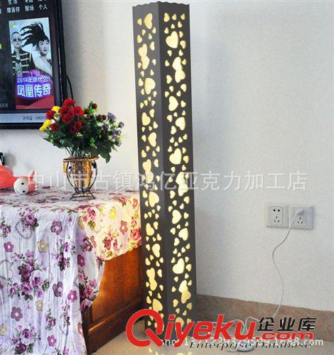 落地燈 浪漫溫馨LED落地燈現代簡約創意雕花摟空落地燈 客廳臥室裝飾燈原始圖片2
