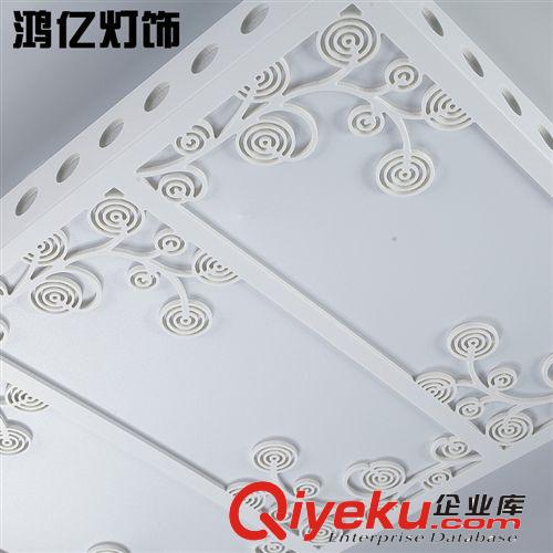 吸頂燈 新款熱銷吸頂燈 現代雕花鏤空簡約客廳吸頂燈創意臥室長方吸頂燈原始圖片3
