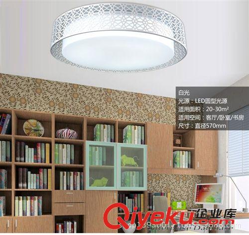 LED吸頂燈 現代簡約鐵藝鏤空花框 LED吸頂燈 無極調光客廳燈臥室書房燈