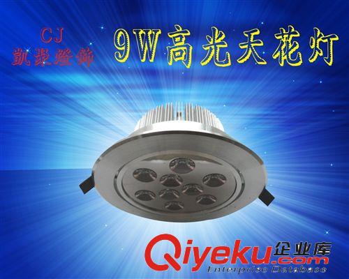 天花燈 天花燈 底價促銷射燈筒燈廠家批發直銷 LED天花燈高光單顆 9W