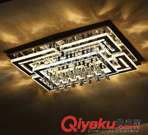LED裝飾燈 客廳燈 水晶燈 LED 吸頂燈 酒店工程 簡約現代臥室燈 時尚不銹鋼