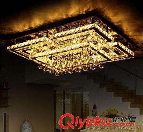 LED裝飾燈 客廳燈 水晶燈 LED 吸頂燈 酒店工程 簡約現(xiàn)代臥室燈 時尚不銹鋼原始圖片3