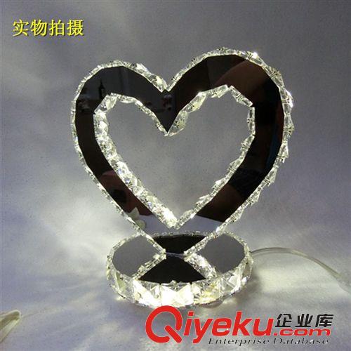 LED裝飾燈 LED水晶裝飾臺燈臥室床頭柜客廳 不銹鋼燈具  現代簡約 婚慶燈飾