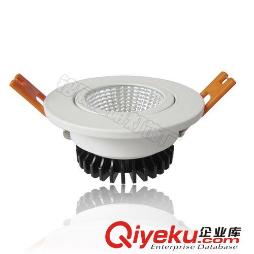 LED天花燈 廠家直銷LED新款型材車鋁天花燈外殼 cob天花射燈套件7W外殼原始圖片2