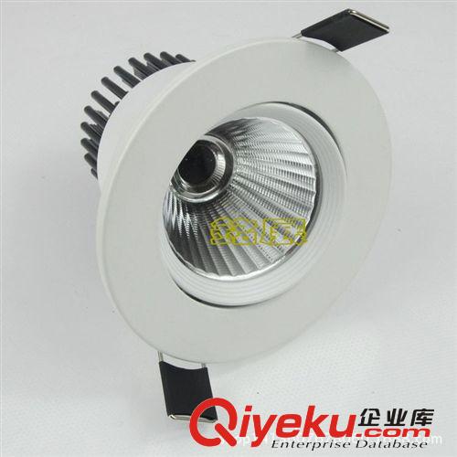 LED天花燈 LED新款圓形黑白防眩COB天花射燈天花筒燈20W原始圖片2