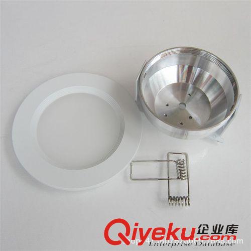 LED筒燈 2014新款LED車鋁加厚防眩光電泳白筒燈2.5寸外殼套件