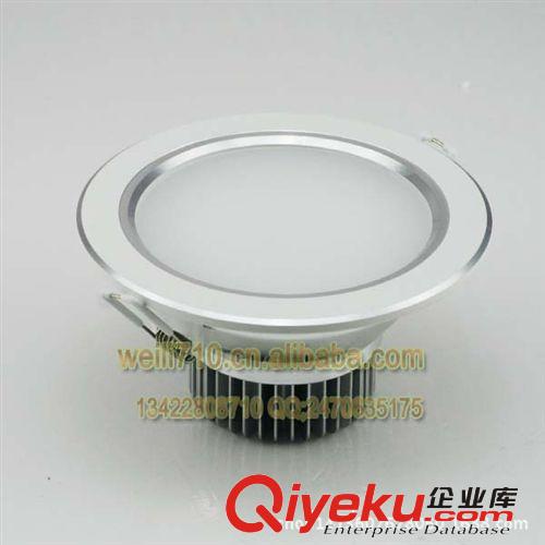LED筒燈 LED平面噴白gd車鋁天花筒燈外殼套件6寸