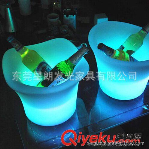 酒吧KTV用品 LED發光大兩角冰桶 酒吧冰桶 KTV冰桶 發光冰桶 酒吧發光家具