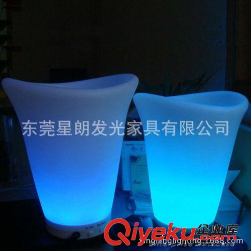 酒吧KTV用品 LED發光兩角冰桶 發光冰酒桶 發光洋酒桶 發光啤酒桶 元寶冰桶