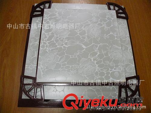 LED方形羊皮燈 客廳臥室酒店家具實木中號羊皮燈【LED吸頂燈】原始圖片3