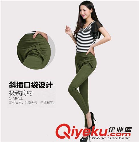 哈倫休閑褲 大碼女裝 韓版休閑顯瘦哈倫褲 小腳鉛筆褲 打底褲 女褲子批發(fā)原始圖片3