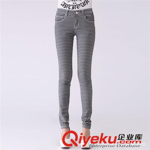 11.18大促 新品爆款2014秋季印花休閑長褲 修身彈性碎花小腳鉛筆褲女褲批發