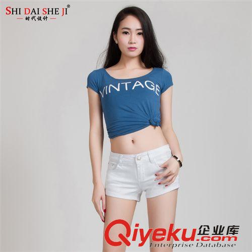 夏季清倉(cāng) 時(shí)尚設(shè)計(jì) 2014歐洲站爆款短褲 女式短褲 韓版糖果色短褲 廠家批發(fā)原始圖片3