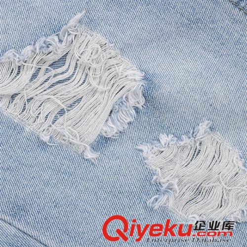背帶褲 2014新款字母印花背帶牛仔褲寬松破洞休閑牛仔女九分吊帶褲 批發