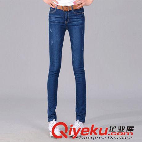 女式牛仔褲 廠價直銷新款修身顯瘦韓版牛仔褲女式小腳鉛筆褲顯瘦代理加盟女式原始圖片3