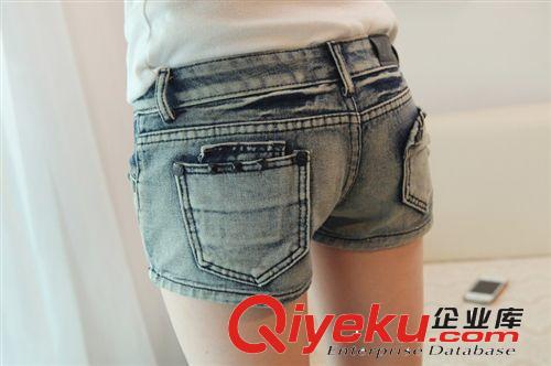 短褲 韓版夏季爆款女裝大碼gd女式牛仔褲中高腰彈力牛仔短褲一件代發(fā)原始圖片3
