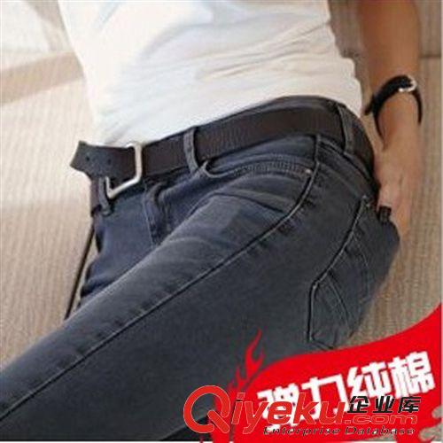 長褲 韓版秋季新款爆款大碼女裝牛仔褲緊身彈力小腳鉛筆女長褲一件代發(fā)原始圖片2