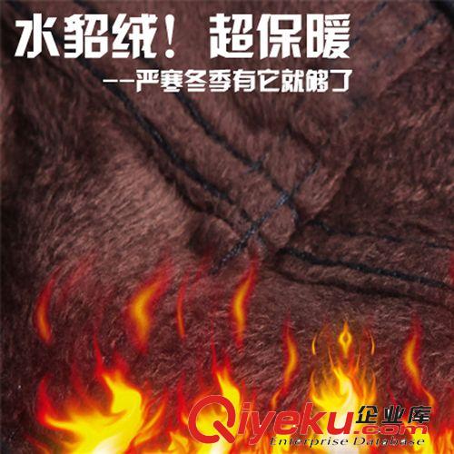 冬季保暖 冬季韓版新款加絨加厚彩色鉛筆褲顯瘦水貂絨糖果色彈力小腳打底褲