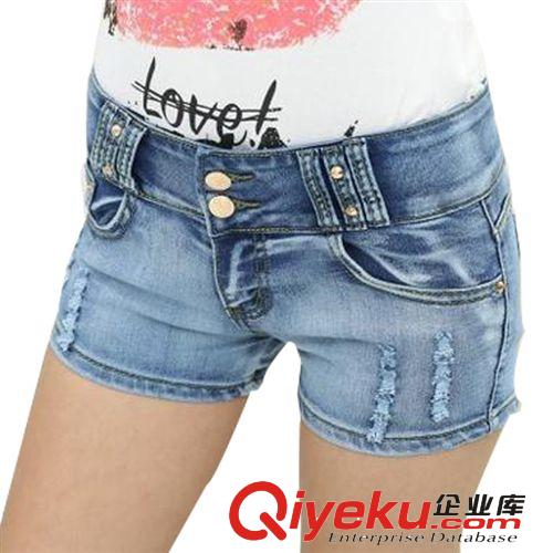 牛仔短褲 秋季女裝褲子爆款短褲 韓版一件代發(fā)燙鉆韓國(guó) 服裝廠家直銷牛仔褲