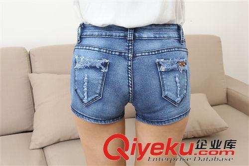 牛仔短褲 秋季女裝牛仔短褲韓版爆款一件代發褲子韓國批發牛仔褲女褲批發女原始圖片3