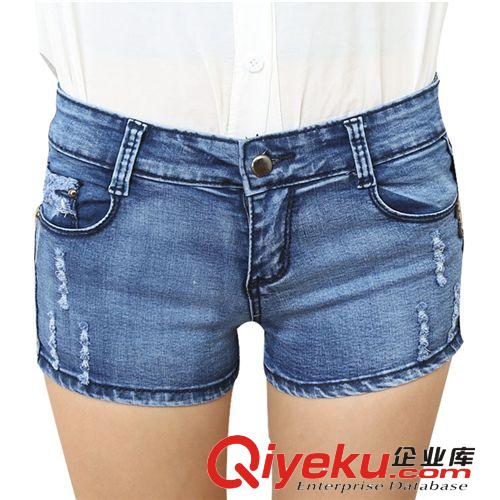 牛仔短褲 女裝韓版服裝批發(fā)牛仔短褲韓國(guó)爆款 牛仔褲一件代發(fā)淘寶代理 短褲