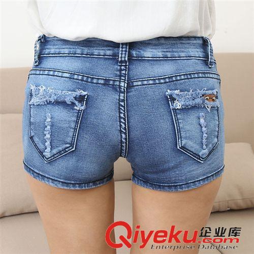 牛仔短褲 服裝批發(fā)女裝爆款牛仔短褲韓版一件代發(fā)廠家直銷褲子韓國女褲夏原始圖片3