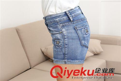 牛仔短褲 秋季女裝爆款褲子韓版服裝批發短褲一件代發淘寶代理牛仔褲原始圖片3