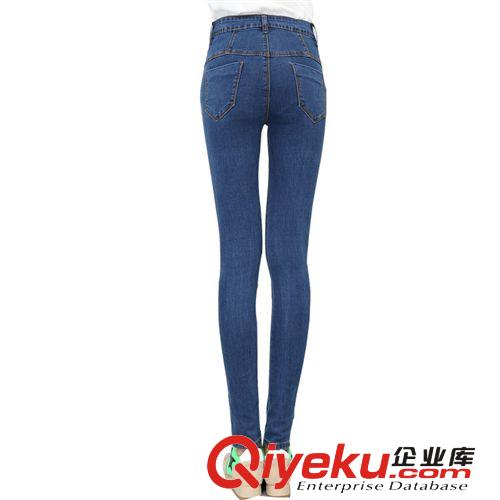 牛仔長褲 外貿原單 女褲一件代發小腳褲秋冬女裝高腰韓版鉛筆女式 牛仔褲原始圖片2