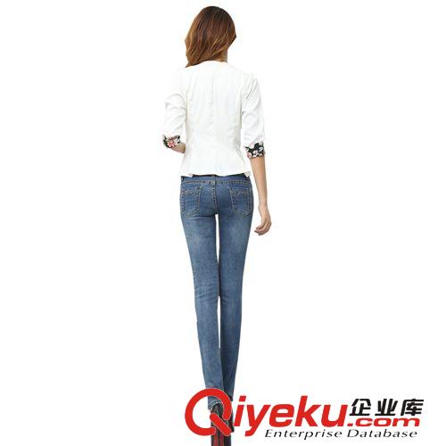 8月上新 韓版大碼女裝歐洲站牛仔褲批發鉛筆褲一件代發韓國東大門秋裝褲子原始圖片3