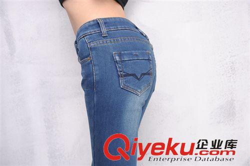 2014年11月份上新 保暖加絨女式小腳牛仔褲冬季新款一件代發鉛筆女褲修身顯瘦牛仔褲