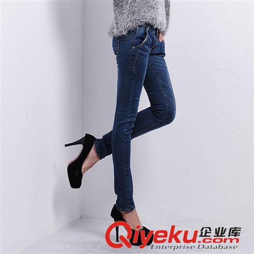 現(xiàn)貨 秋冬新款韓版 牛仔褲女長(zhǎng)褲 修身顯瘦 鉛筆褲小腳褲 星星磨破圖案