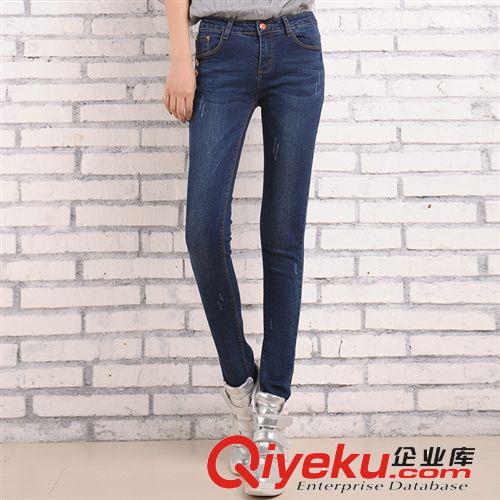 2014秋季新品 831#中腰牛仔褲韓版女式小腳鉛筆褲批發(fā)顯瘦鉛筆褲女裝韓版牛仔褲