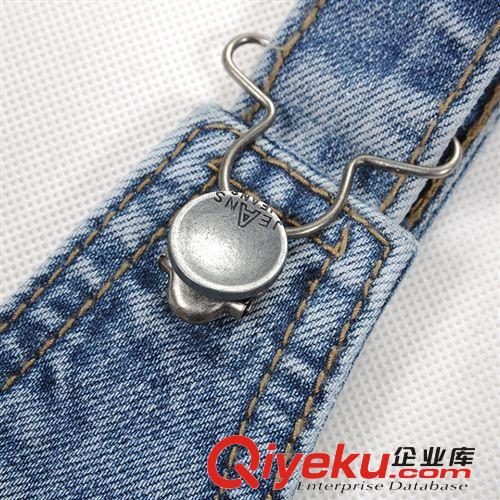 2014秋季新品 8807#秋冬新款背帶牛仔褲女懷舊韓版女式吊帶褲九分破洞牛仔褲子原始圖片3