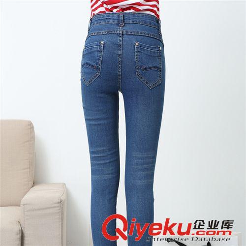 女式牛仔褲 一件代發(fā)秋季女裝 女裝韓版褲子批發(fā)淘寶代理鉛筆 小腳褲 牛仔褲原始圖片3