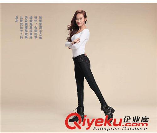 加絨女式牛仔褲 2014秋冬新款加絨女式牛仔褲韓版加厚鉛筆褲牛仔褲女批發(fā)代理