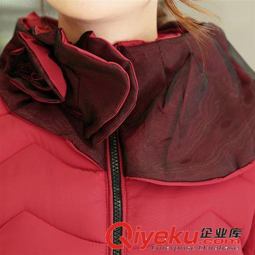 女式棉衣 2014新款棉衣 時(shí)尚荷葉邊外套 修身淑女公主裝 一件代發(fā)免費(fèi)加盟