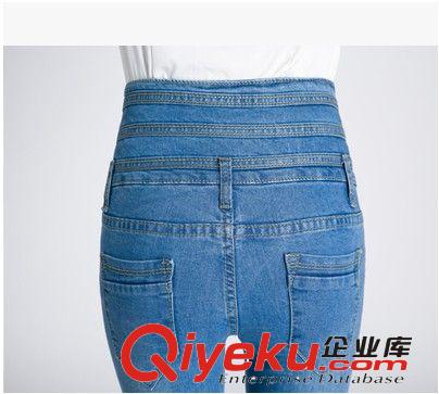 女裝四季款牛仔褲 2014新款歐美秋季女裝高腰牛仔褲韓版小腳鉛筆褲廠家直銷一件代發原始圖片2