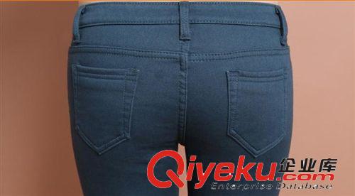 女裝加絨糖果褲 2014冬裝女裝韓版加絨加厚彩色鉛筆褲小腳褲女水貂絨打底牛仔褲女原始圖片3