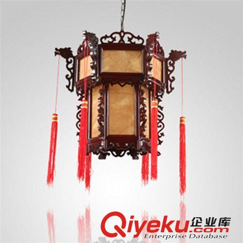 吸頂燈系列 廠家供應茶樓小吊燈 復古宮燈雕花羊皮燈 商用中式燈具原始圖片2