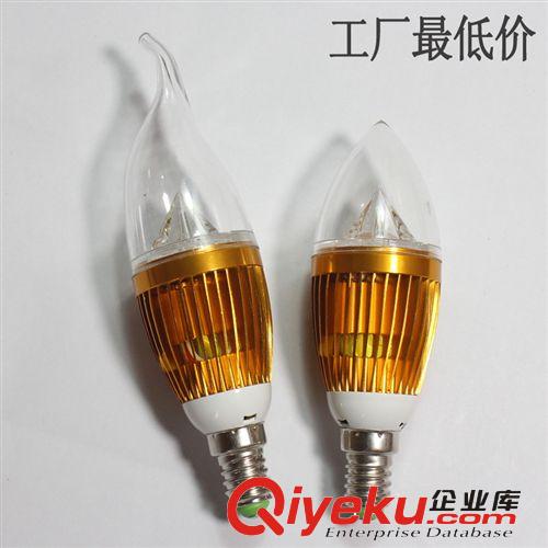 LED光源系列 廠家供應(yīng)led蠟燭燈泡 5W e14led拉尾 小螺口 LED尖泡蠟尾泡原始圖片2