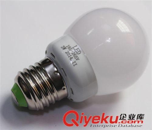 LED光源系列 新款led球泡燈 led螺口燈泡 led塑料燈泡 3W 5Wled照明球泡燈原始圖片3