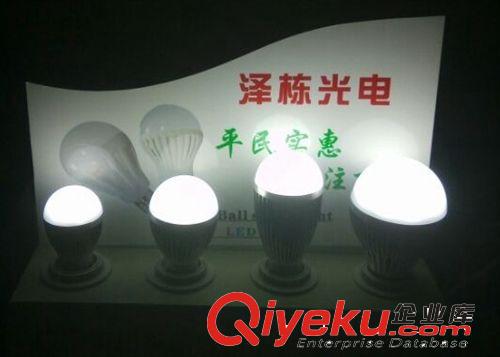 LED球泡 古鎮照明燈具廠家直銷批發LED澤棟020鋁件E27球泡LED燈泡批發