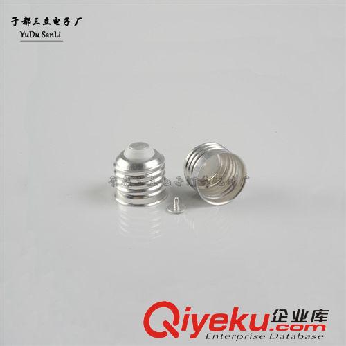 LED球泡燈配件 特價(jià)供應(yīng) E27燈頭 螺口燈頭 免焊燈頭 燈頭配件原始圖片2
