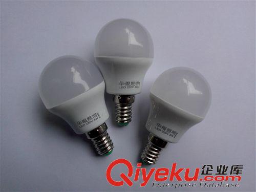 LED圓泡燈 【廠家直銷】LED3W蠟燭燈 E14水晶燈 拉尾燈泡 小球泡燈