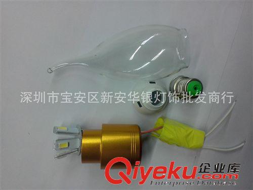 LED拉尾 【廠家直銷】鋁材 E14蠟燭燈 LED燈 尖泡燈  3W  5W拉尾